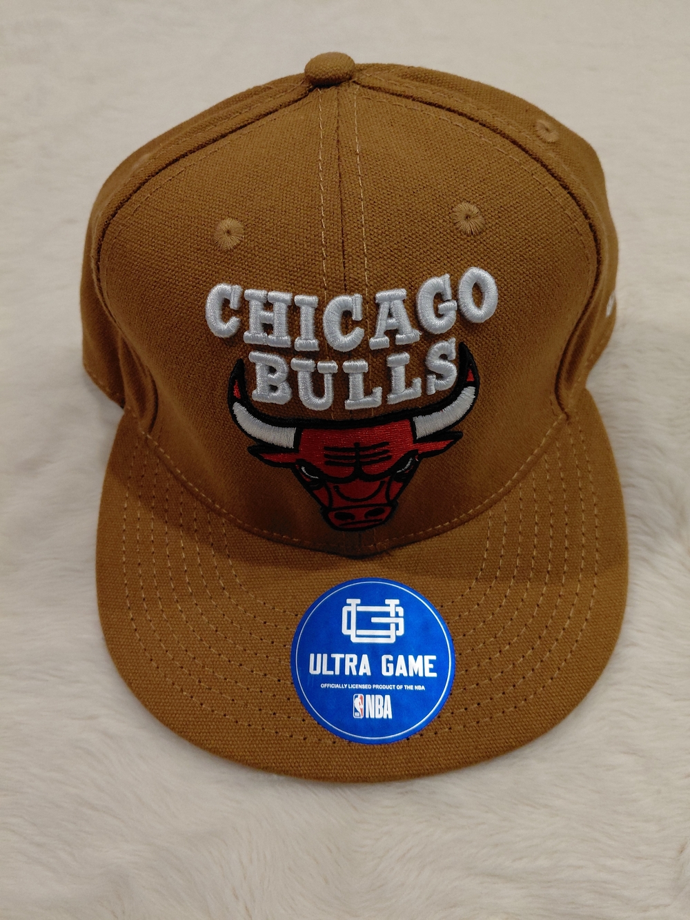 NWT Chicago Bulls Brown Baseball Cap - Ultra Game NBA